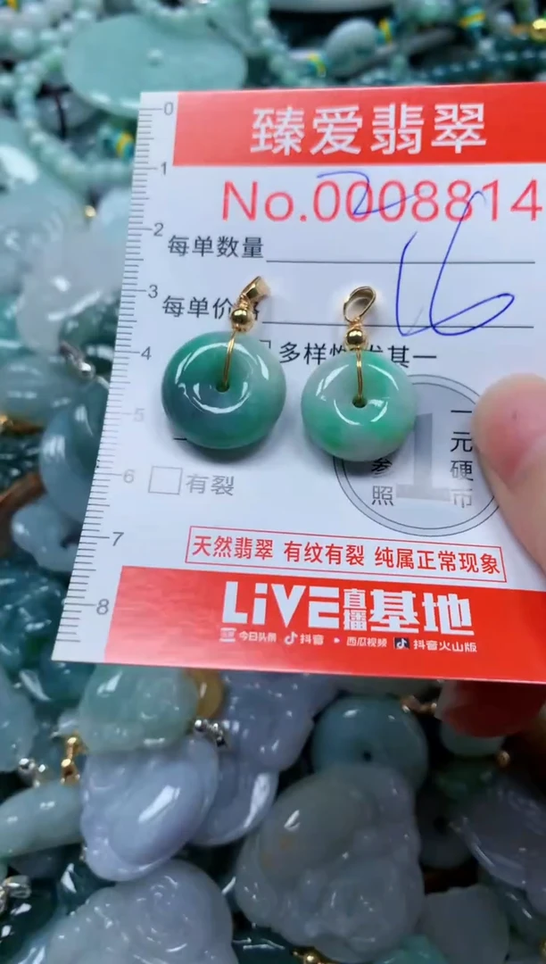 翡翠未镶嵌吊坠(不含链)8814