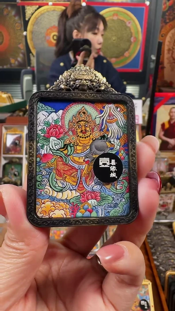 【闪购商品】吊坠壹善缘城手绘唐卡黄c年终大促