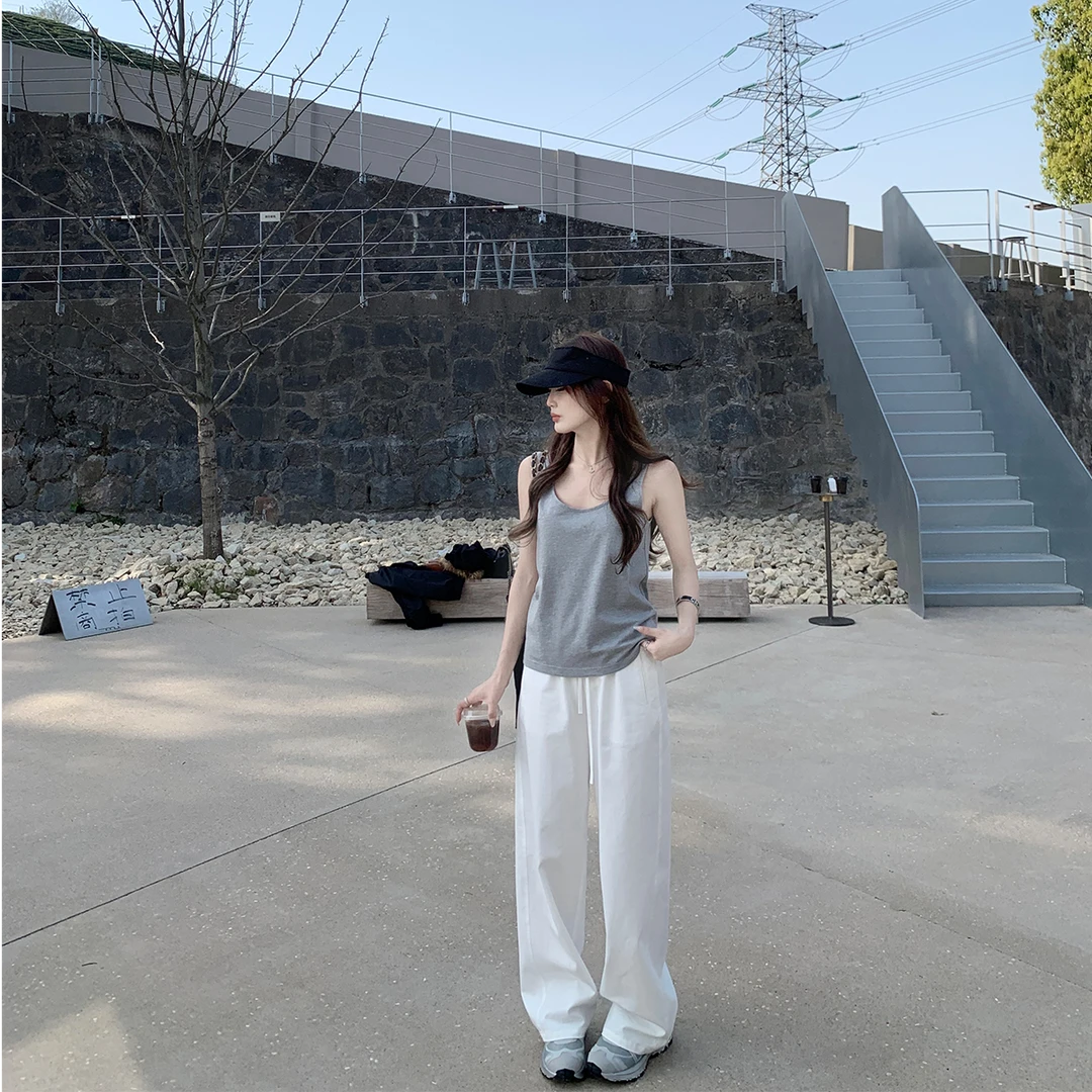 Zzhen【约克假日】垂感max凉凉裤宽松休闲裤子DKZ740