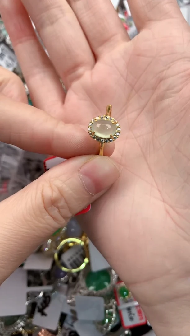 银S925镶嵌戒指翡翠3333-----10