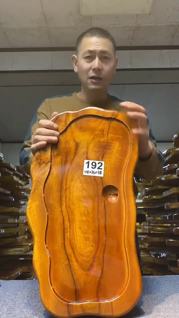 实木原木茶盘 一物一拍(不含配件）