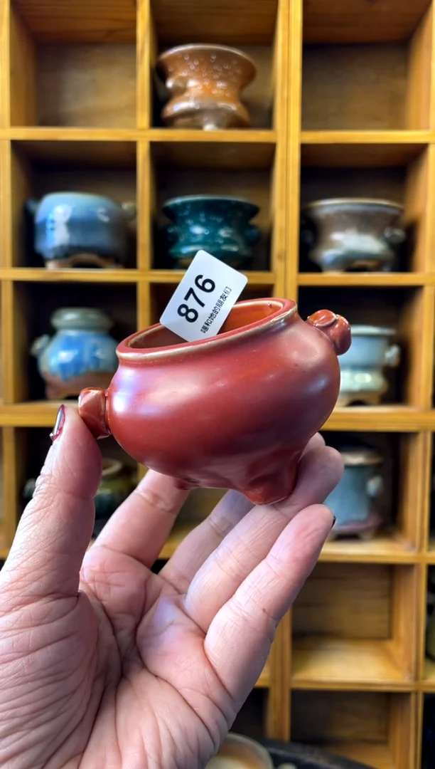 【闪购商品】陶876 内口5【喵喵团圆多肉盆】