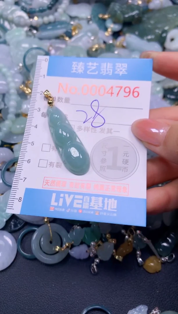 颈饰未镶嵌翡翠4796