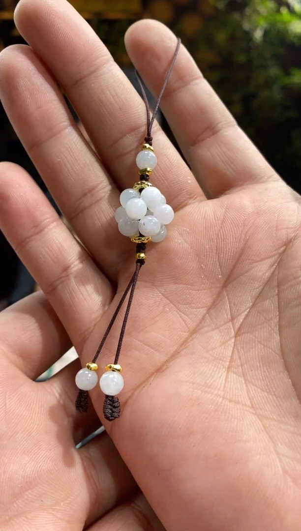 【闪购商品】翡翠裸石101302-天然翡翠a货（大）手机挂