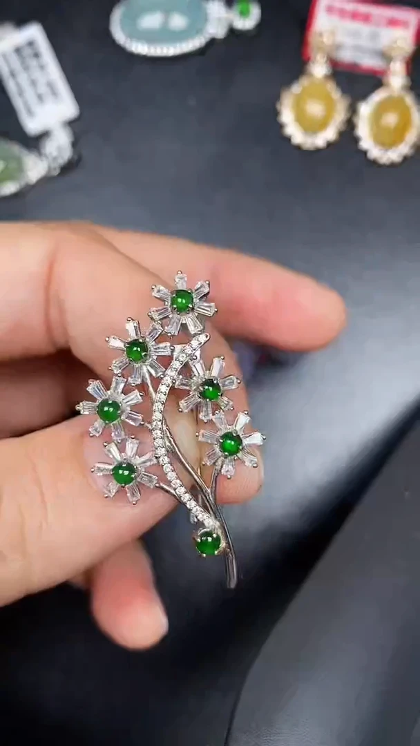 银S925镶嵌戒指翡翠1290