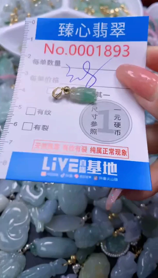 翡翠未镶嵌颈饰1893