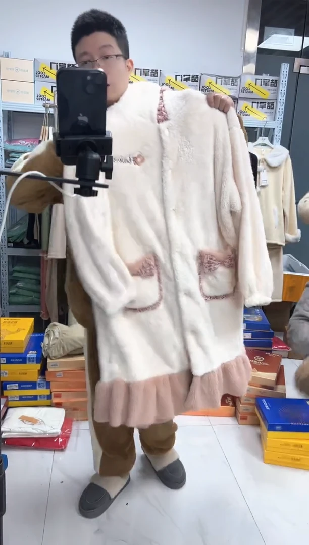 有机棉女士袍裤xl
