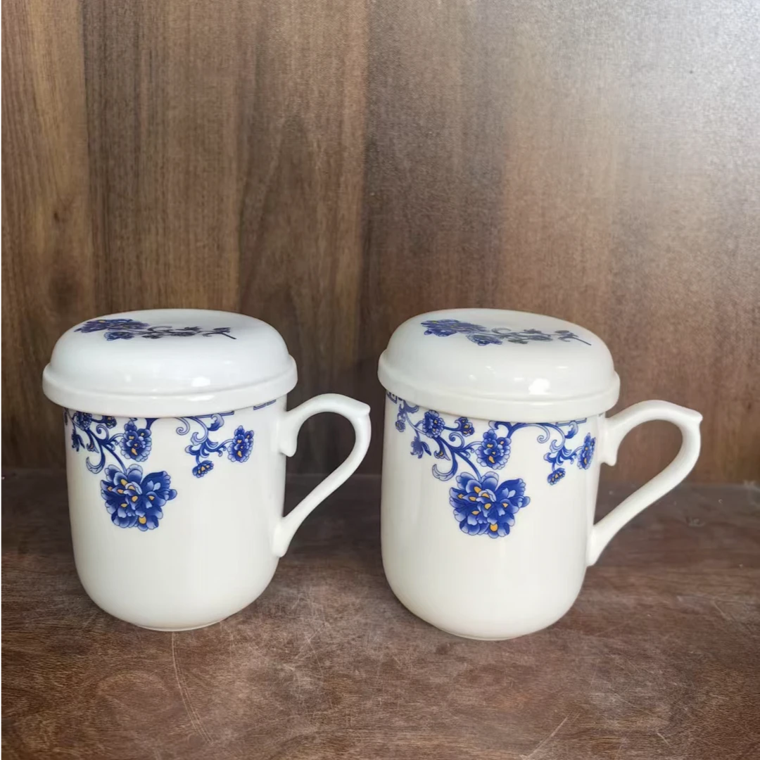 A776景德镇制陶瓷办公杯一对