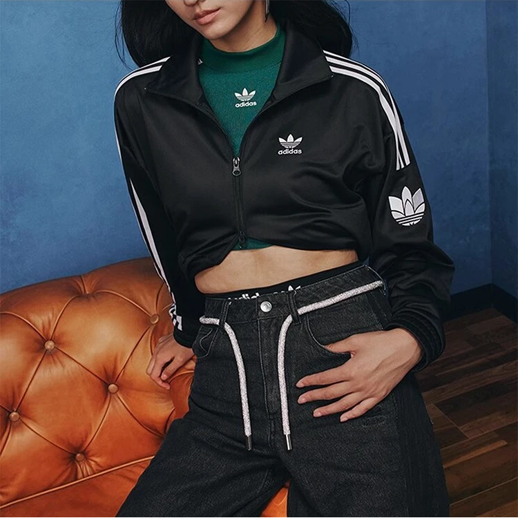 阿迪达斯|三叶草男女款经典复古三条纹运动立领夹克外套JL8396