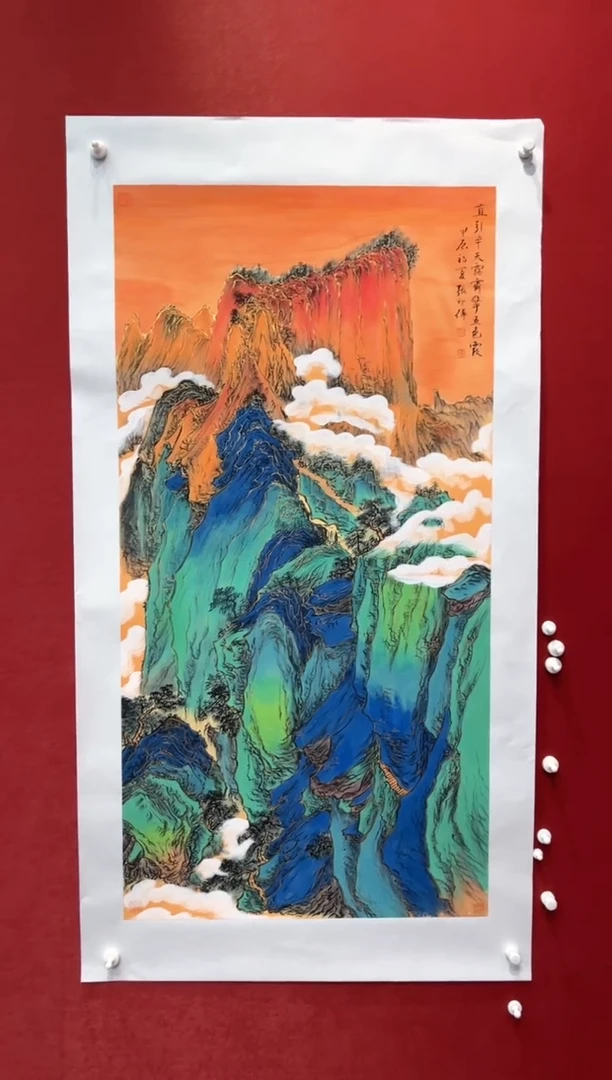 国画张印伟老师现场创作 87