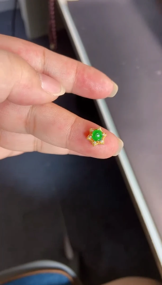 吊坠(不含链)银S925镶嵌翡翠1