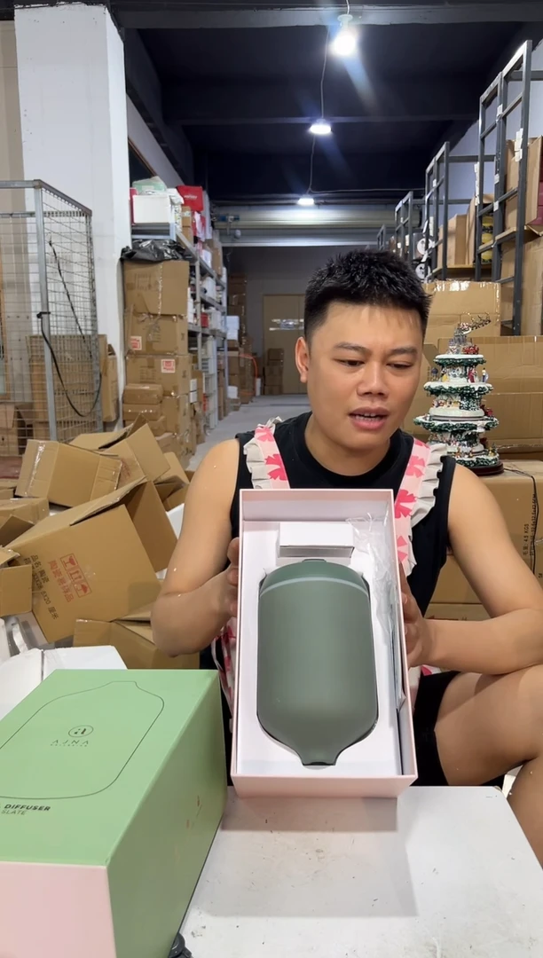 瓷片陶瓷绿色原盒香薰机