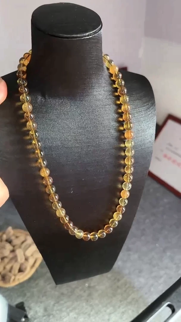 未镶嵌项链琥珀规格9茶宝妈妈链#55