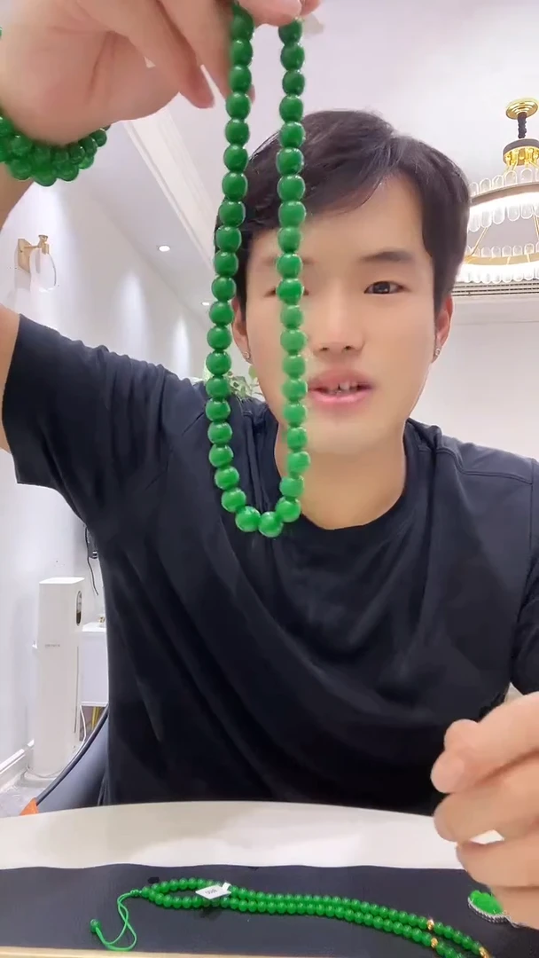 项链14K金镶嵌翡翠X03