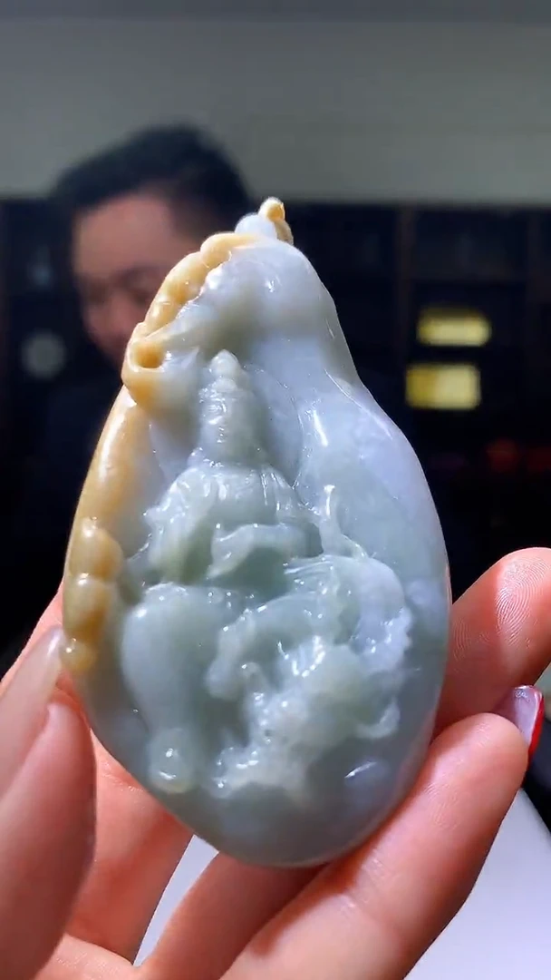 【闪购商品】定制翡翠未镶嵌1057hm-毛货挂件18