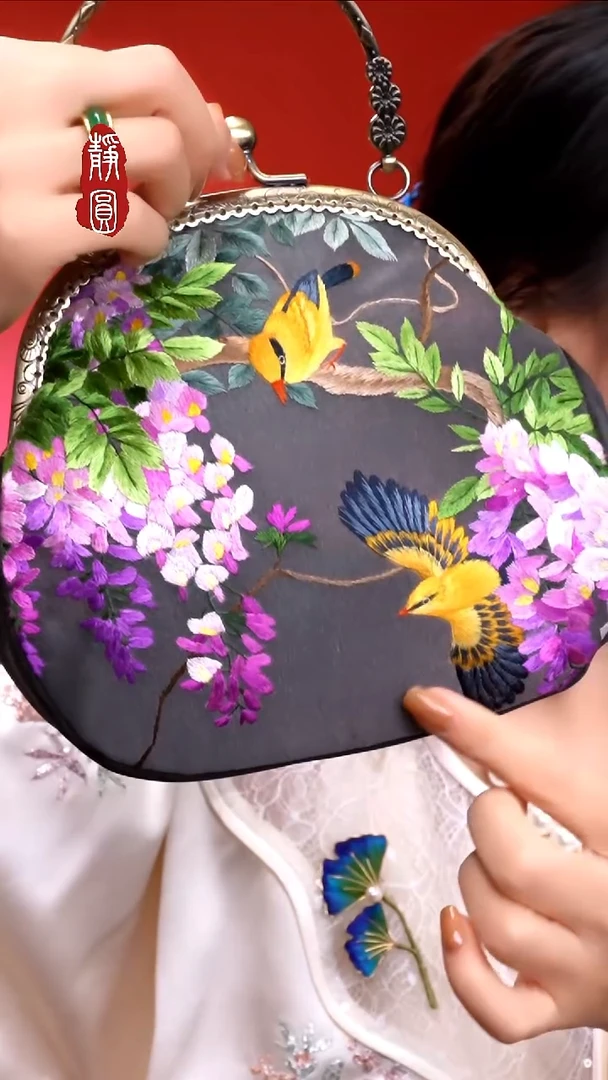 织绣非遗手工【口金包】