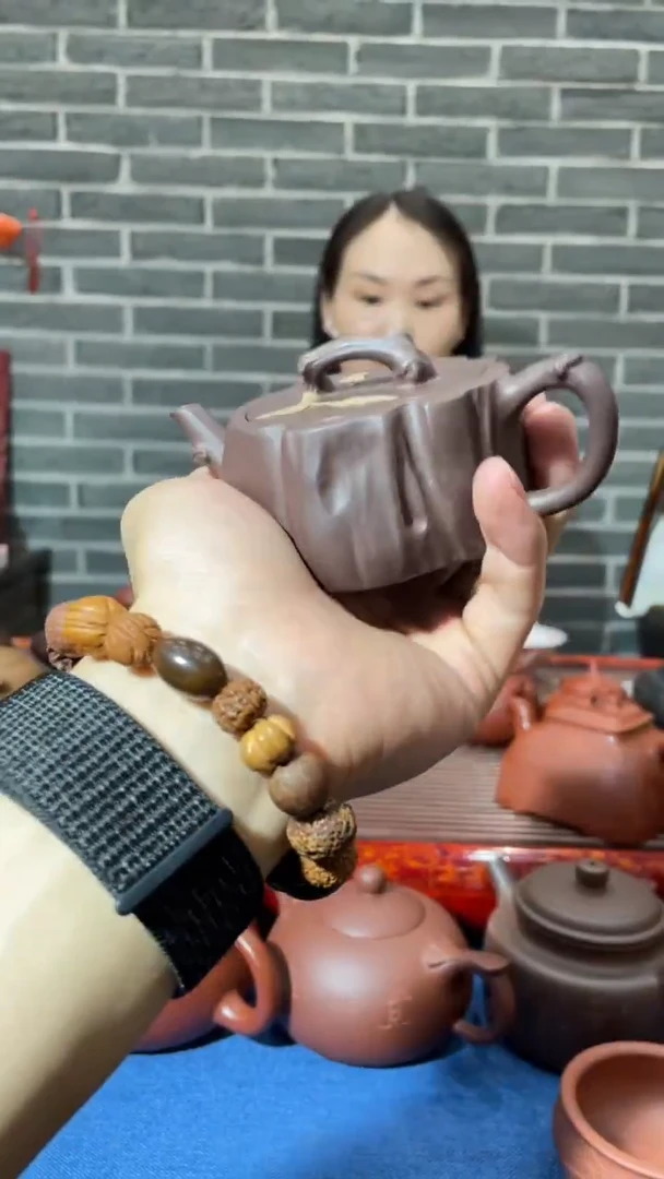 茶壶紫砂矮树桩  紫泥 魏茸茸制