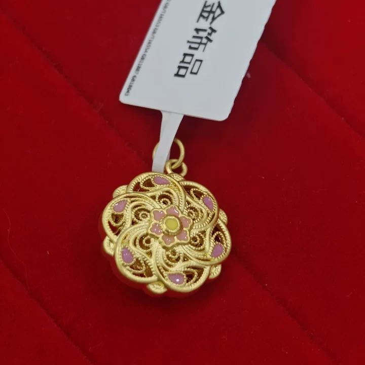【莹莹专享】足金999 花盘 GP 1.22  纳金添福
