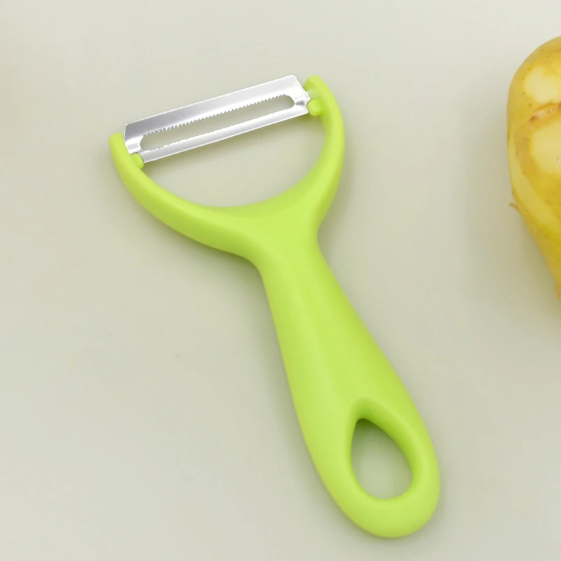 不锈钢削皮刀塑料手柄瓜刨 厨房小工具便捷式土豆瓜果削皮器