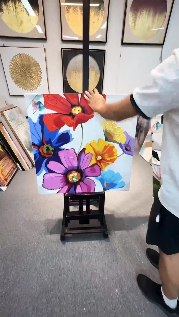 168现代装饰画油画 75*75