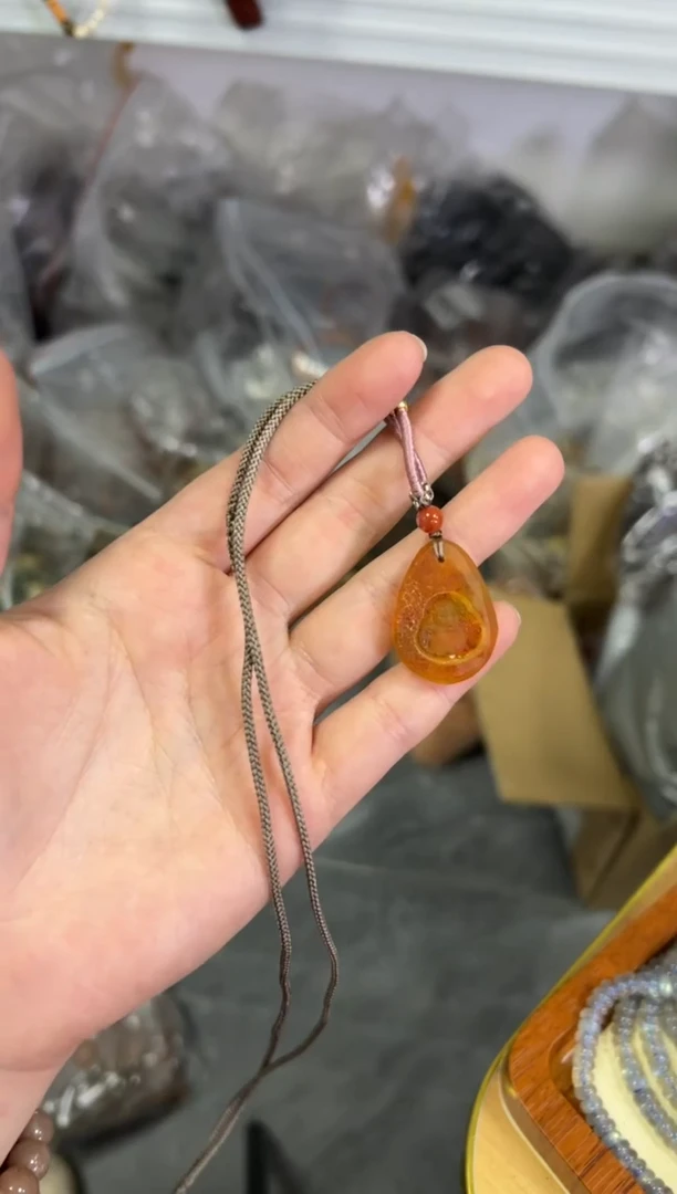 【闪购商品】蜜蜡项链未镶嵌蜜蜡原石佛公吊坠项链[167]