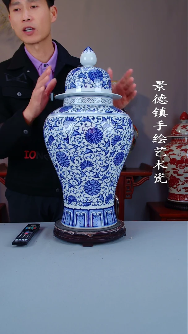 摆件陶瓷景德镇手工手绘陶瓷摆件55