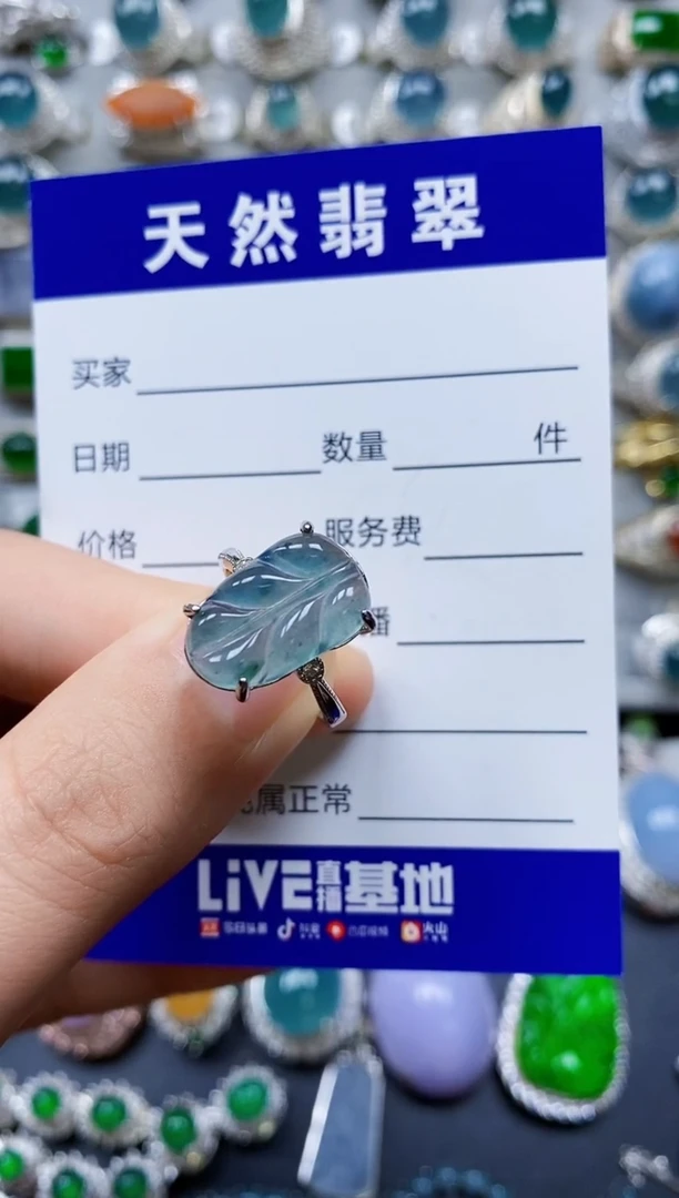【闪购商品】翡翠戒指银S925镶嵌0030