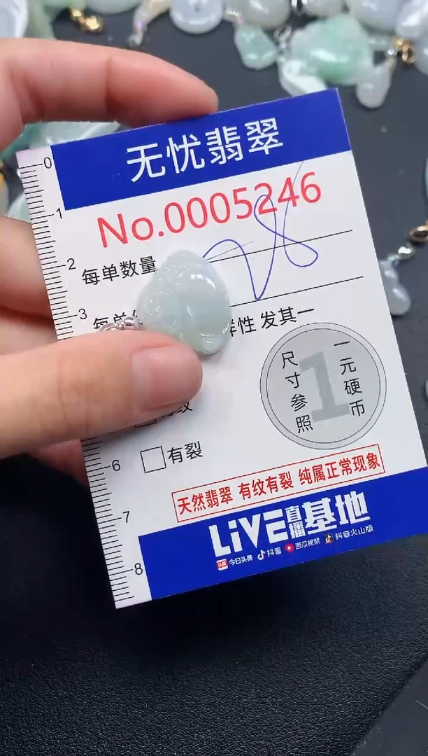 吊坠(不含链)未镶嵌翡翠5246