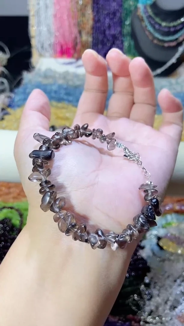 未镶嵌珠宝半成品水晶茶水晶手链