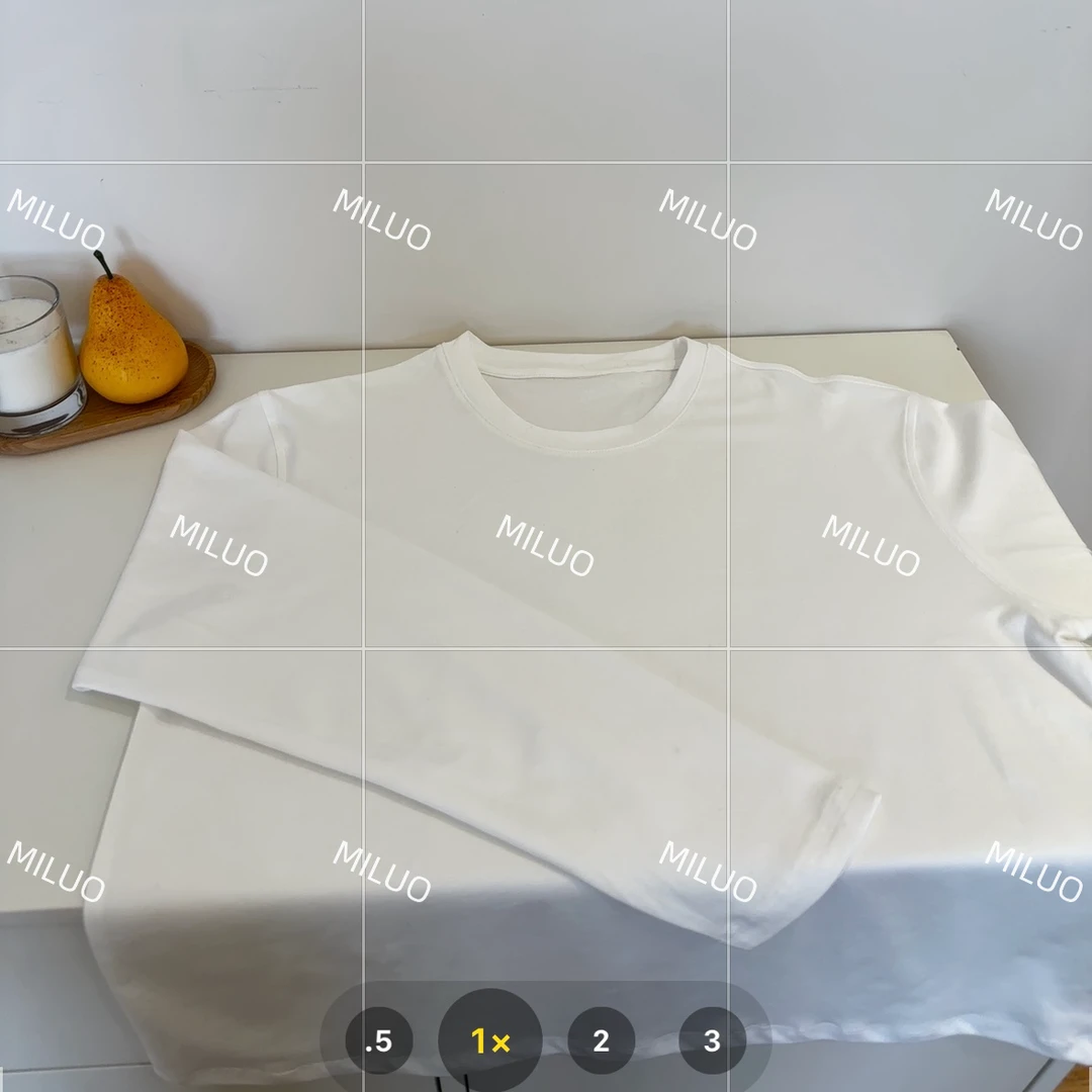 【哈尼家】时光独白  早春宽松休闲百搭圆领纯白T恤长袖打底女T181