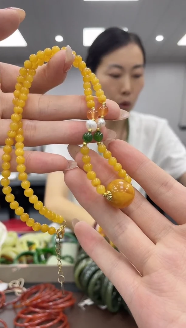 未镶嵌颈饰蜜蜡多样性拍一发一