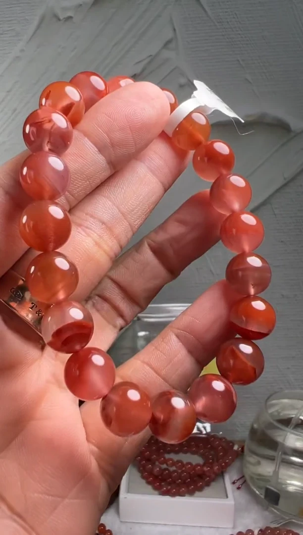 手串未镶嵌南红玛瑙南红玛瑙（默认微瑕)