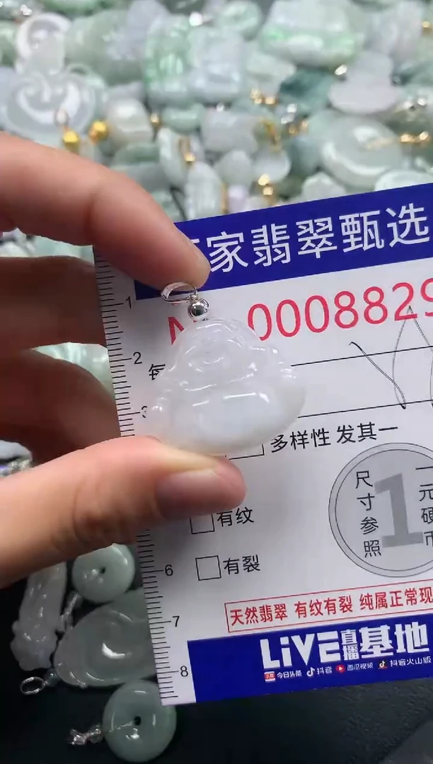 吊坠(不含链)未镶嵌翡翠8829
