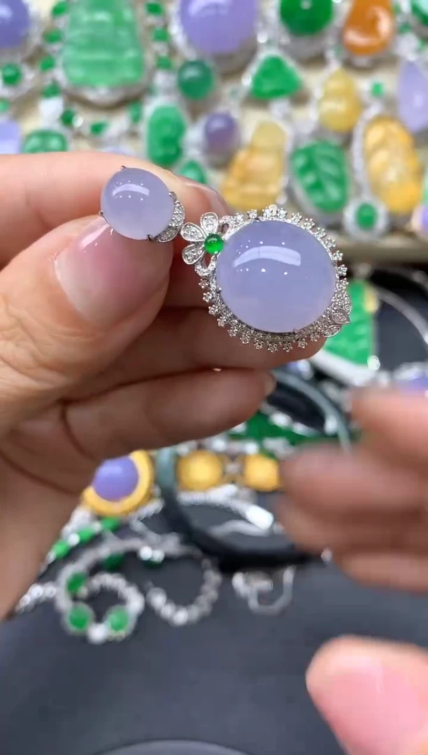 【闪购商品】翡翠颈饰18K金镶嵌454-中国好珍宝