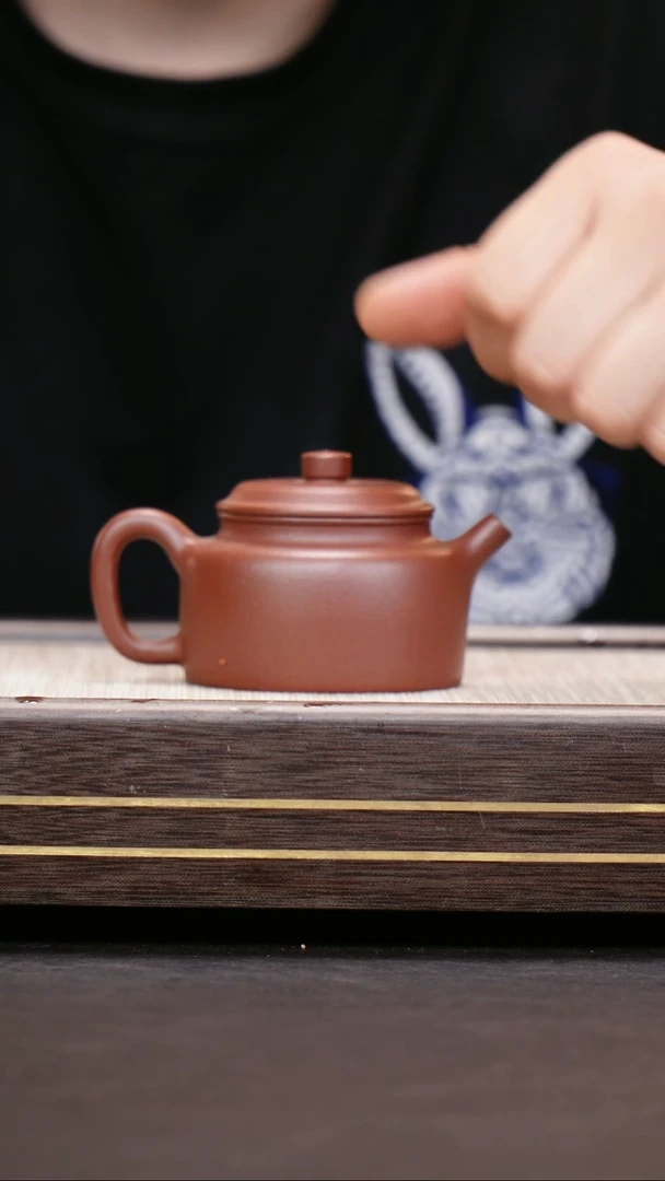 茶壶紫砂老紫泥  小德钟