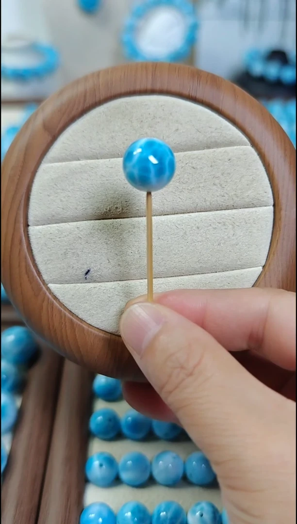 未镶嵌针钠钙石（海纹石）珠宝半成品V*V多样性发一