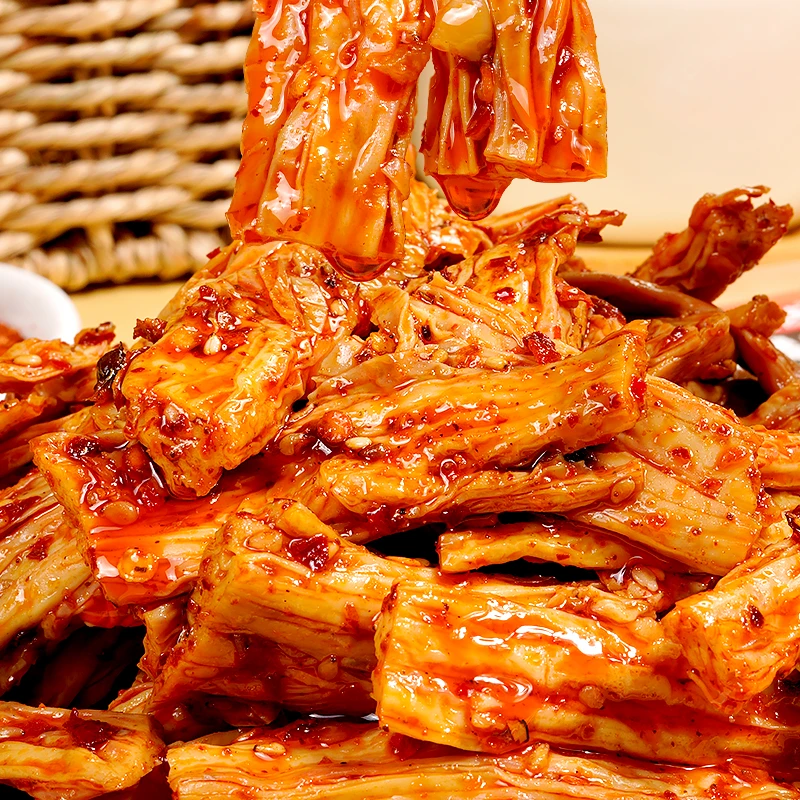 豆有味湖南岳阳特色手工腐竹香辣古法卤制平江特产鲜辣小零食食品