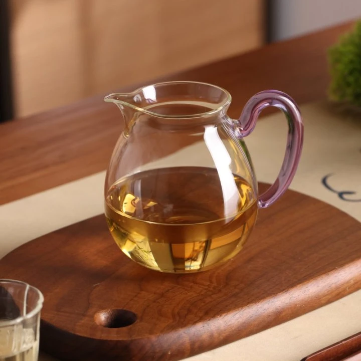 禾器晶彩·清悦茶海 高硼硅 玻璃公道杯 耐热 茶具 建议容量：300ml