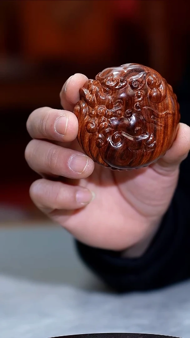 手串/手链黄花梨/降香黄檀海黄鱼化龙把件69.5*29.7 HHL513