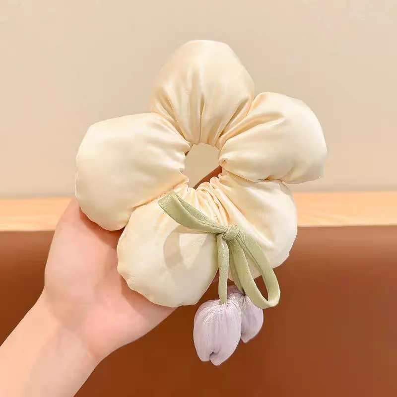 花朵蝴蝶结发圈FQ251