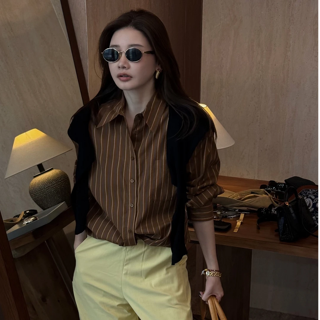 【CHUMINGMING】 《艾咖》色泽丝绵衬衣AAMU251238