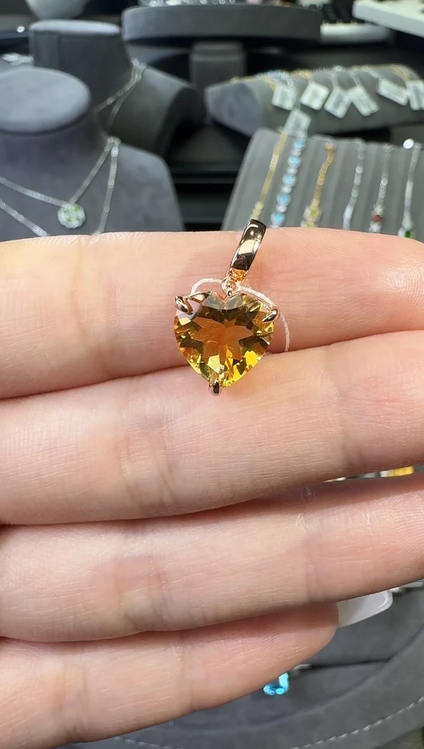 吊坠(不含链)银S925镶嵌水晶3.0ct/【七天鉴赏期】