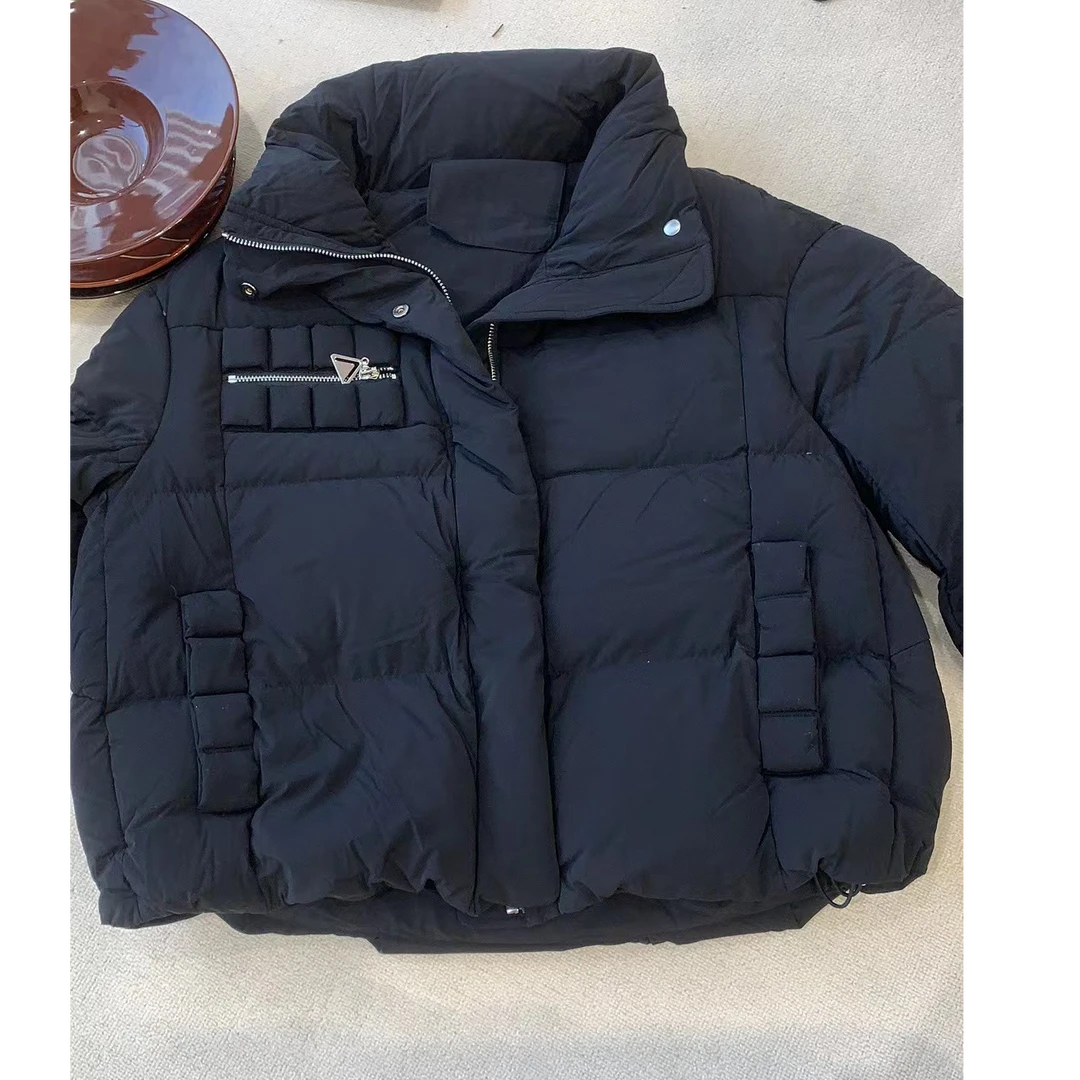 【no退no换 谨慎下单】设计感立领宽松鹅绒外套 8186