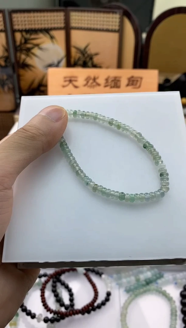 未镶嵌手串翡翠19天然A货翡翠手串多样性发其一