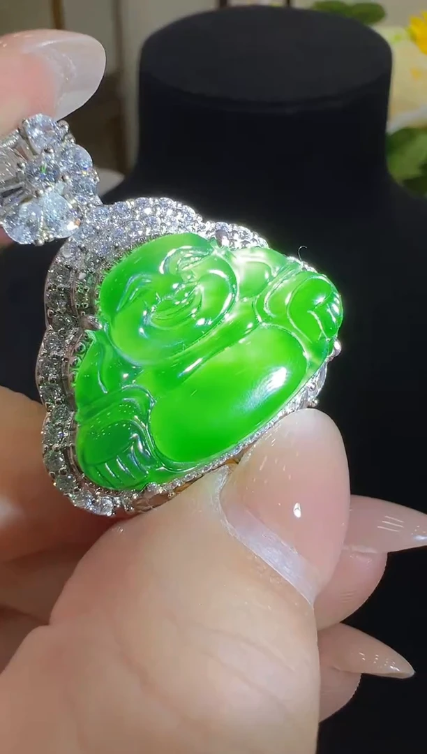 吊坠(不含链)银S925镶嵌翡翠多样性团购发一件