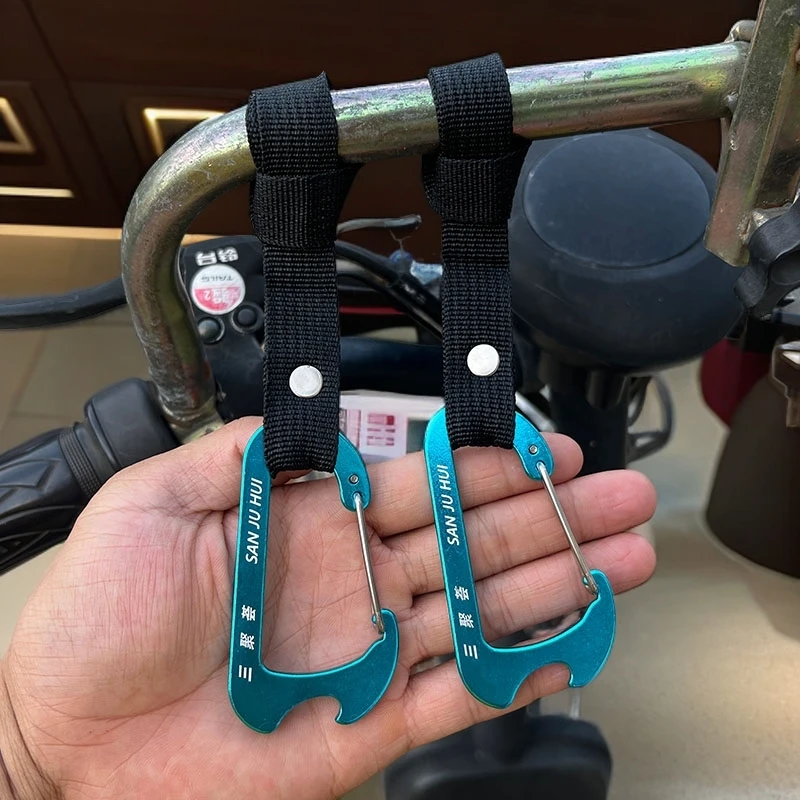 超强承重通用型电动车前置挂钩适合各种车把挂头盔外卖必备