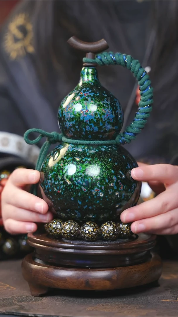 【闪购商品】YF141漆艺酒葫芦不包手串及旋转底座