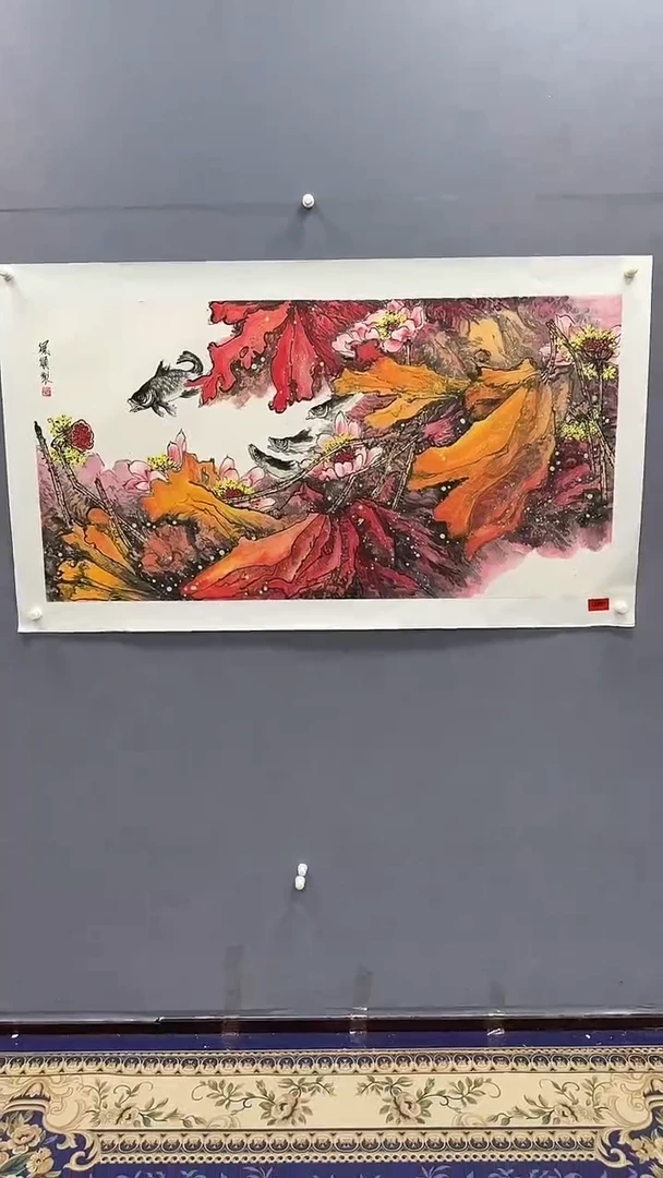 国画杨风顺绘画8pc花鸟JJ紫P