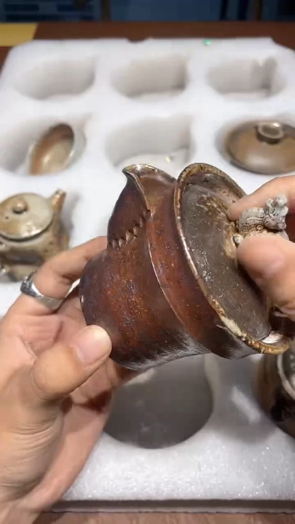 陶瓷奢瓷/瑞寅柴烧茶器（宝瓶）1254