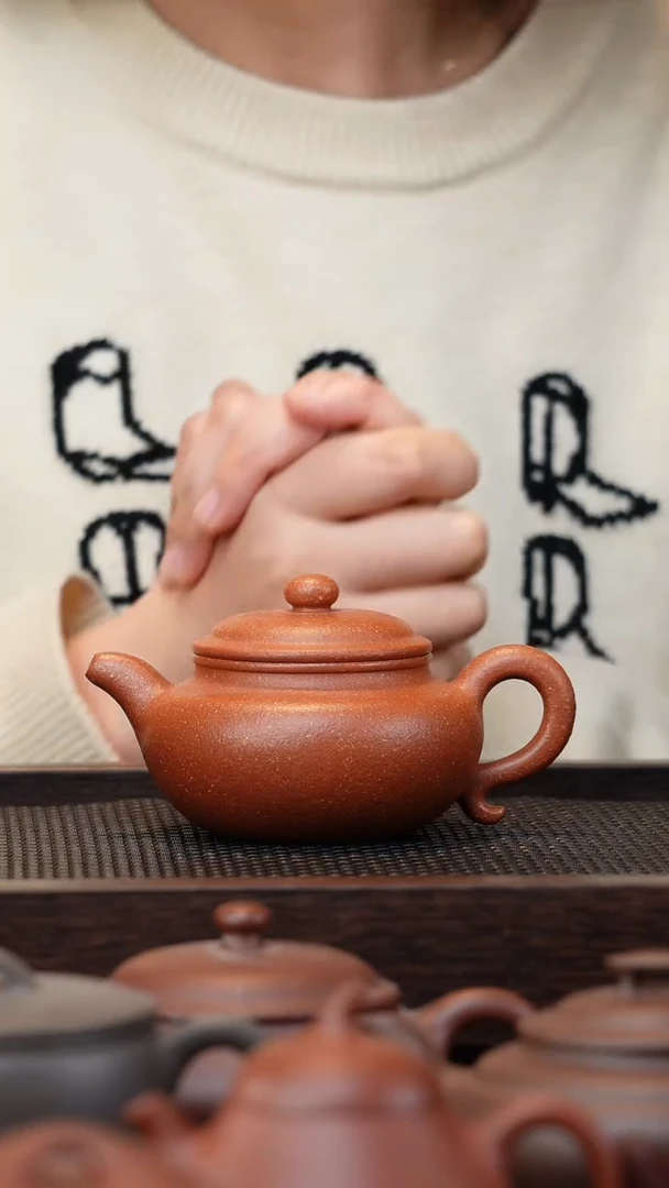 【闪购商品】紫砂茶壶微瑕24目红降坡仿古